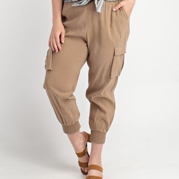 plus size cargo jumpsuit